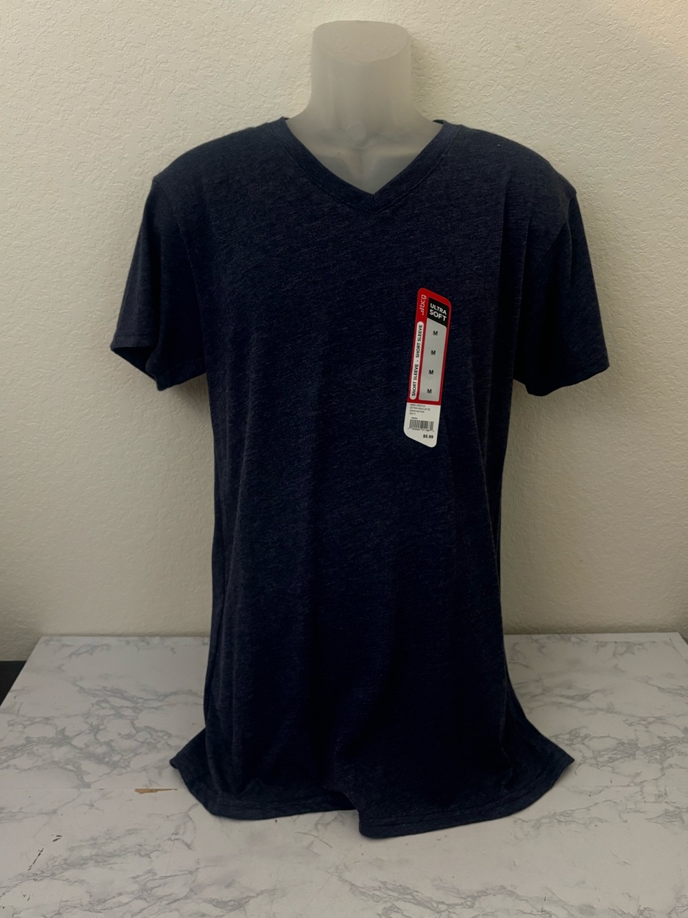 BCG Shirt Mens Size M Short Sleeve V Neck Tee Lot Of 3 Pullover Red Blue - Picture 2 of 8